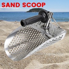 Stainless Steel Beach Sand Scoop 7mm Hex Holes Metal Detecting Treasure Hunting