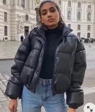 Ladies ZARA Black Faux Leather