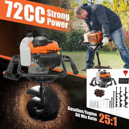 72cc petrol post - hole, borer