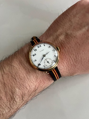 Vintage 9ct gold - vintage, enamel