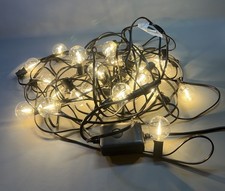 Festoon Lights 15M Mains Powered 25 LED Garden Vintage Bulbs Waterproof & Remote