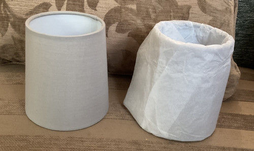 Small grey tapered - tapered, lamp