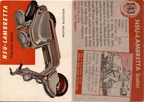 1954 topps world wheels - world, on