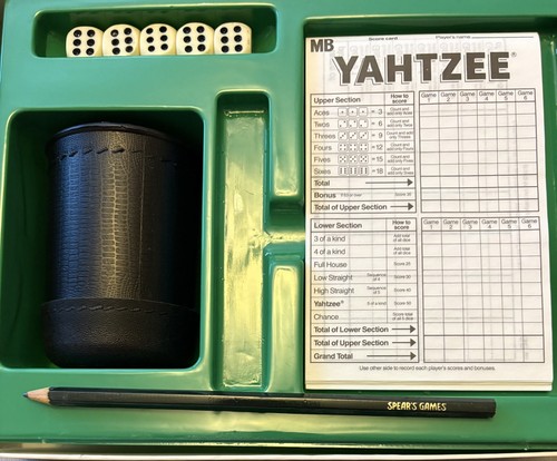 Vintage yahtzee dice game - vintage,