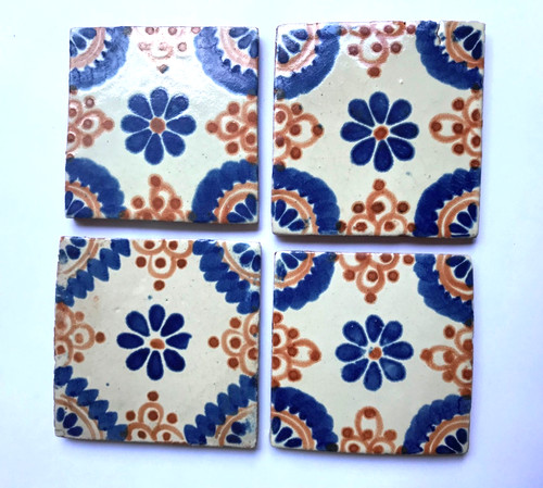 Vintage mexican ceramic tiles - vintage,