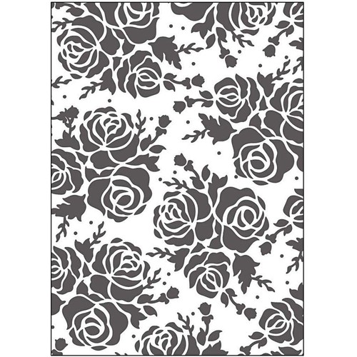 Embossing rose design folder - embossing,