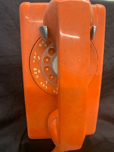 Vintage retro orange rotary - retro,
