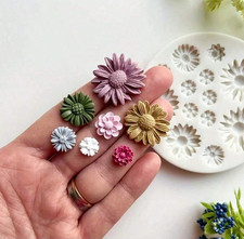 3D Daisy Flowers Fondant Mold