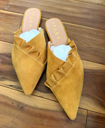 Zara women tan suede - zara,