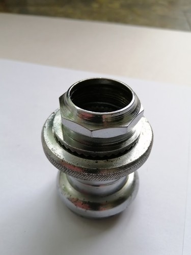 Chrome steel inch headset - chrome,