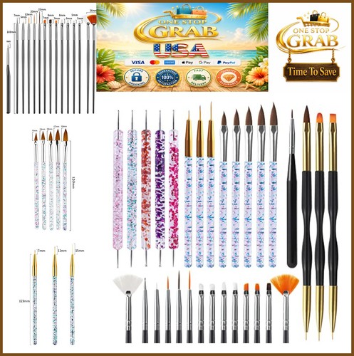 Pieces nail art brush set - 31,