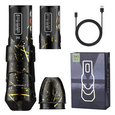 Professional Coreless Motor Tattoo Gun Machine +2 Wireless Power RCA Kit 2000mAh