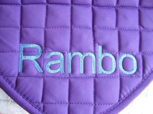Personalised saddle cloth - personalised,