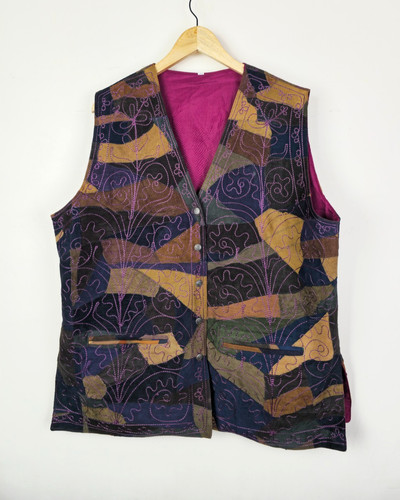 Real suede leather waistcoat - real,