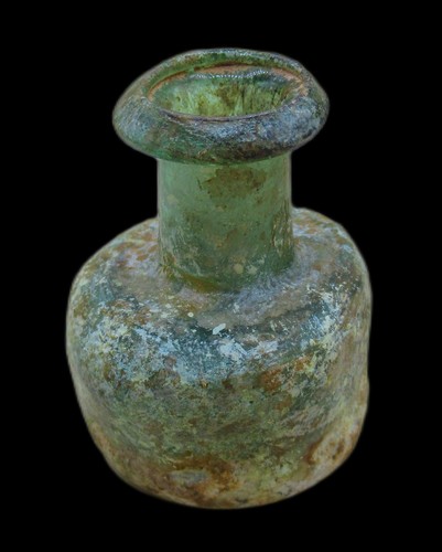 Ancient roman glass iridescent - ancient,