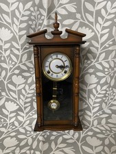 Vintage Wooden Wall Clock with