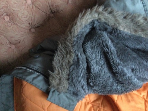 Grey snorkel parka size - , l