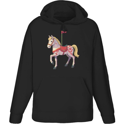 Carousel horse adult hoodie - adult,