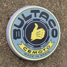 BULTACO TRIAL BIKE MOTORCYCLE LED ILLUMINATED WALL LIGHT SIGN GARAGE AUTOMOBILIA