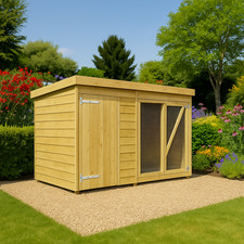 Dog Kennel & Run 6ft x 4ft Fully Pressure Treated Tanalised Timber Free delivery