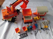 Playmobil Vintage Construction Building Site With Digger
