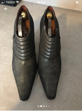 Retro designer Donald  Pliner metallic boots gold &black excellent condition siz