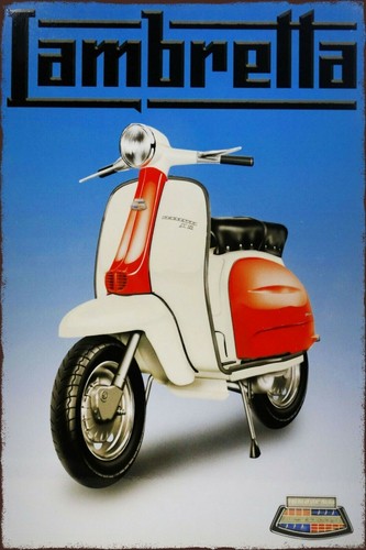Lambretta moped advert vintage - moped,