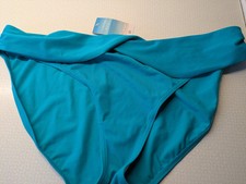 Woman's Bikini Bottoms Tesco F&F blue green bikini Brief Size UK 20 New with tag