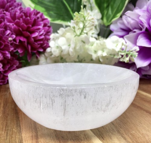 Selenite bowl stone - 2.9”,