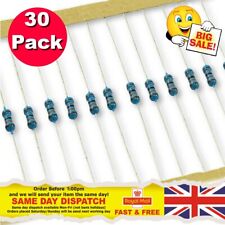 1/4W Metal Film Resistors (30 PACK) 0.25 Watt 1% Tolerance MANY SIZES AVAILABLE
