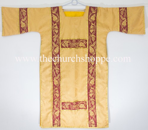 Yellow gothic dalmatic - yellow,