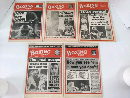 Boxing news magazine bundle - boxing, x5