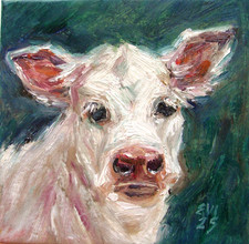 Cow Original Oil Painting