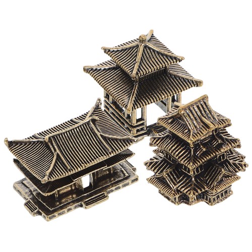 Pcs small brass pagoda - 3,