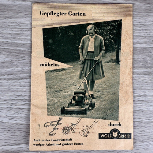 Vtg 1955 lawn brochure wolf - 1955,