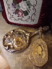 Art Nouveau Hope Silver Co. Hand Held Mirror 