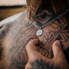 Silver Compass Pendant