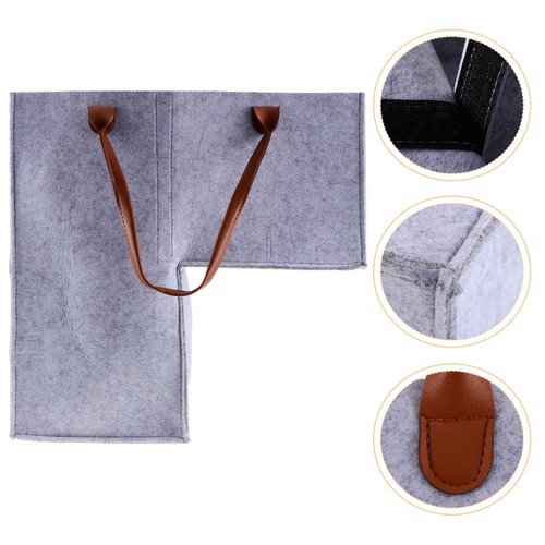 Foldable felt stair basket - felt,