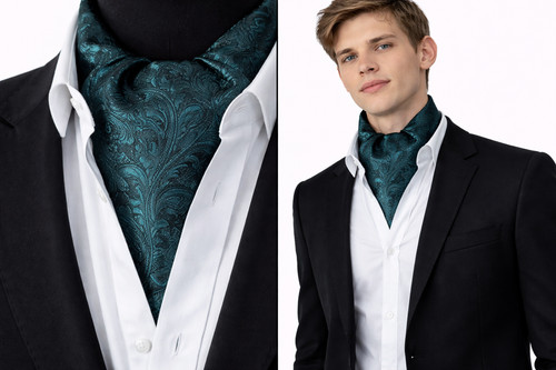 Men cravat ascot tie - cravat,