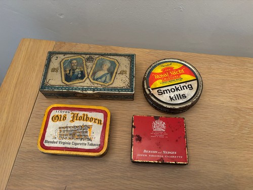 Vintage cigarette tobacco - 4x,