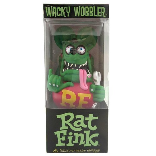 Green rat fink bobblehead - green,