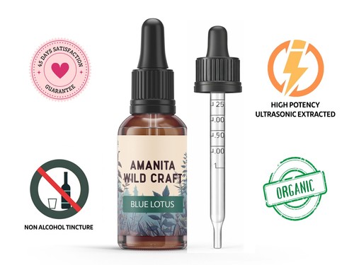 Blue lotus flower tincture - blue,