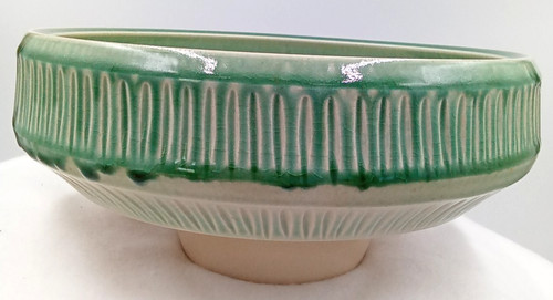 Art pottery planter - pottery, pedestal