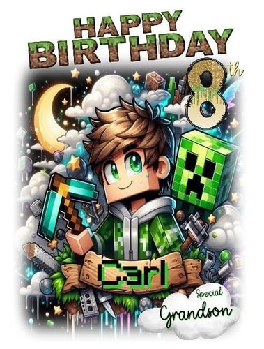 Minecraft style grandson any - grandson,