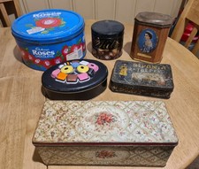 Vintage Tin Lot 6 Mixed