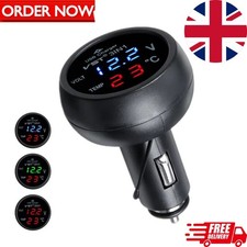 USB Car Charger DC 12V-24V LED