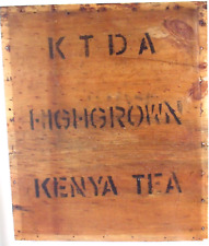 Original 1960's Tea Chest Panel - Wall Art - KTDA Kenya Tea