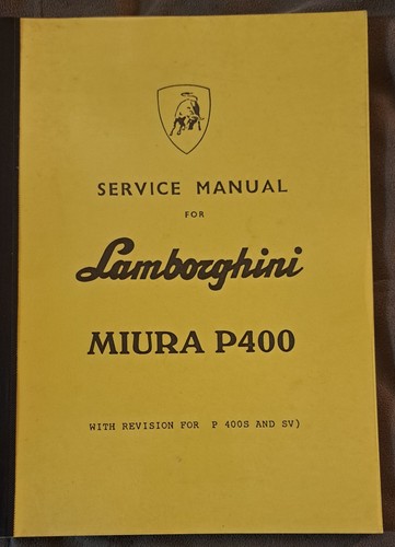 Lamborghini miura p400 service - miura,