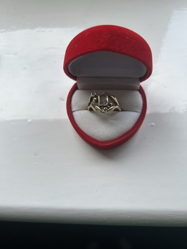 Amethyst gold ring vintage - amethyst,