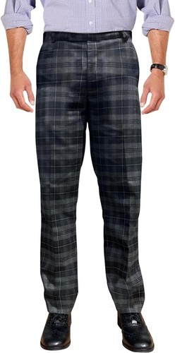 Men grey granite - grey, tartan